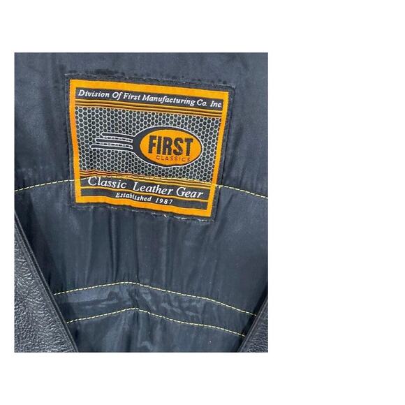 Vintage Harley HOG Life Member Leather Vest Size M – First Classic - Picture 3 of 8